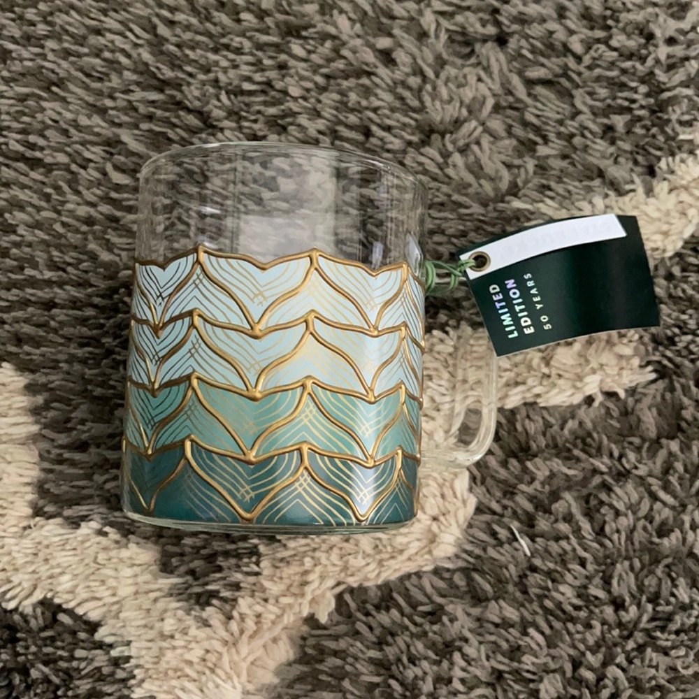 Limited Edition Starbucks Anniversary Glass Mug